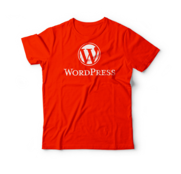 Foto camiseta WordPress